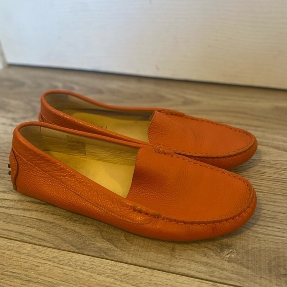 M. Gemi Orange Driving Loafer - Picture 1 of 9
